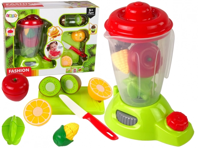 Fruit Blender Toy Set with Light and Sound