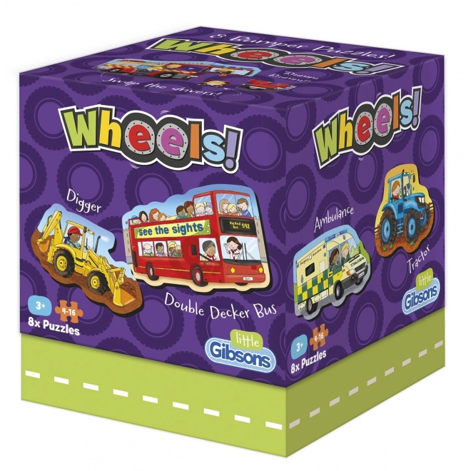 Gibsons Kid's Vehicles Puzzle Set