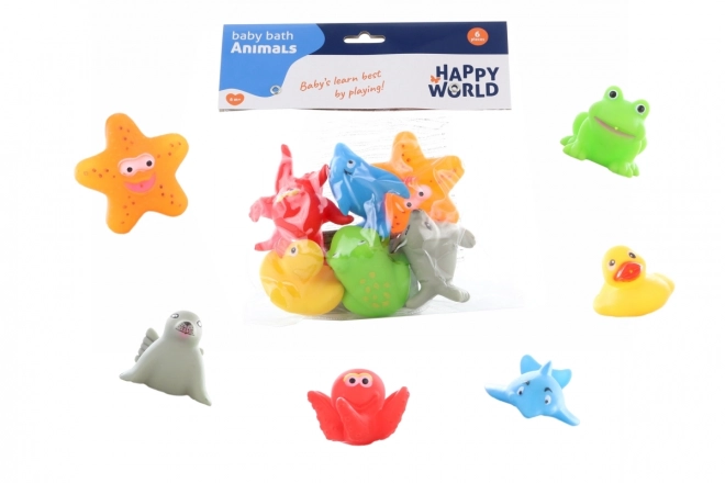 Bath Animal Toy Set