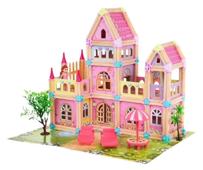 Wooden Princess Castle Building Blocks