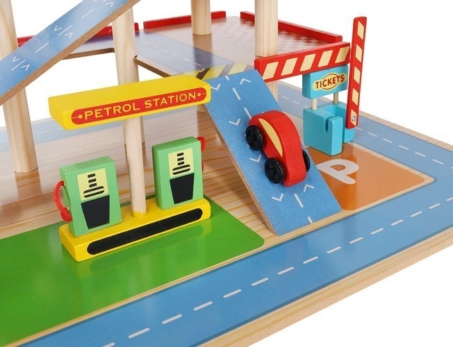 Wooden Parking Garage for Kids