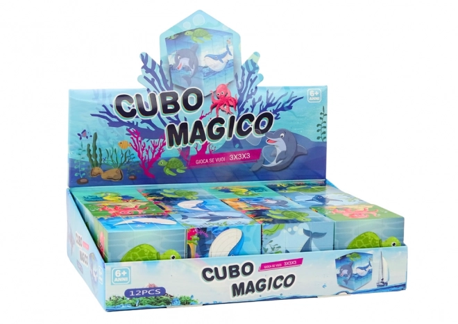 Magic Educational Puzzle Cube Sea Animals