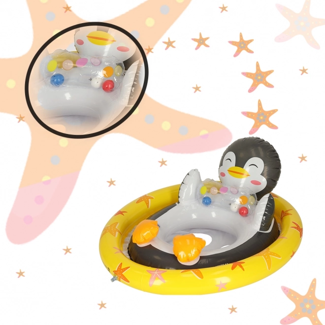 Inflatable Penguin Swim Ring for Children