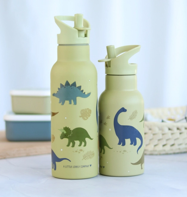 A Little Lovely Company Rozsdamentes acél ivópalack 500 ml – Dinoszauruszok