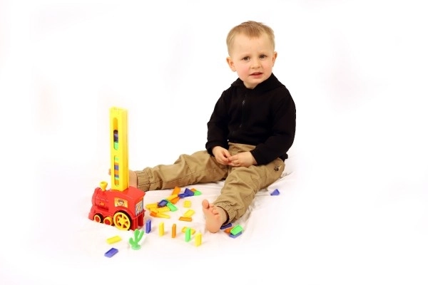 Colourful Domino Train with Sound and Light