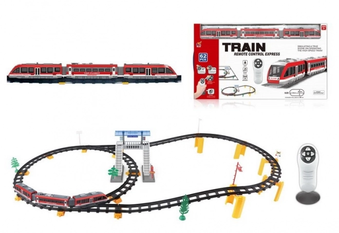 Remote Controlled Train Set for Kids Aged 3+ with Accessories