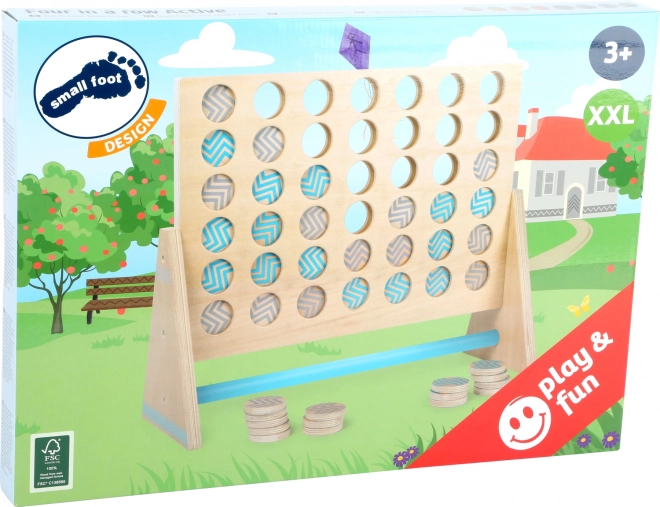 Wooden Game Connect Four XXL