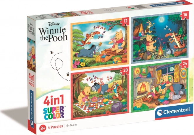 Clementoni Winnie the Pooh 4-in-1 Progressive Puzzle Set