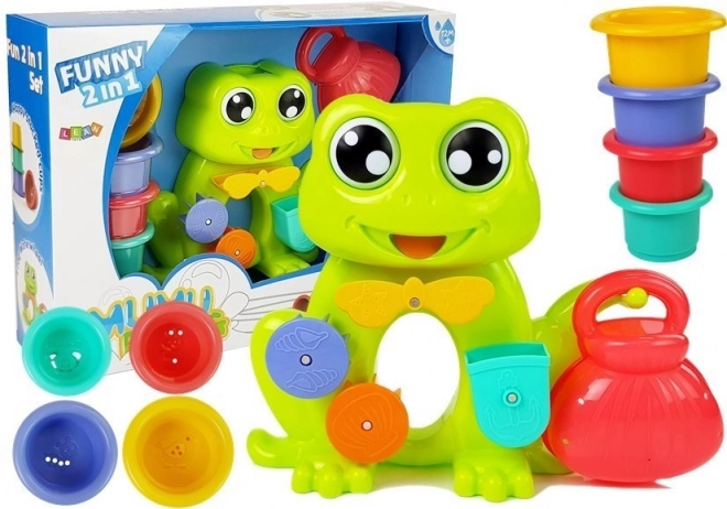 Bath Set Frog Waterfall with Buckets