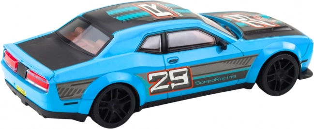 Sportovní auto s pohonem zadních kol modré