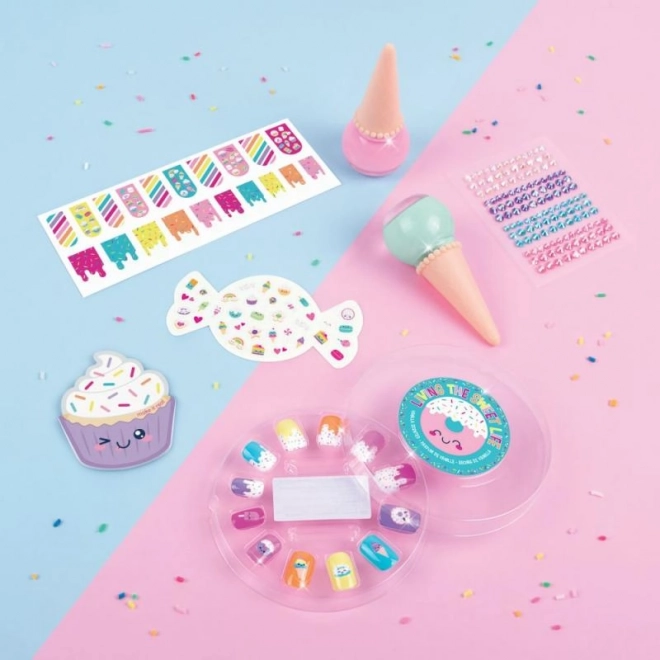 Candy Nail Polish Set with Decorations