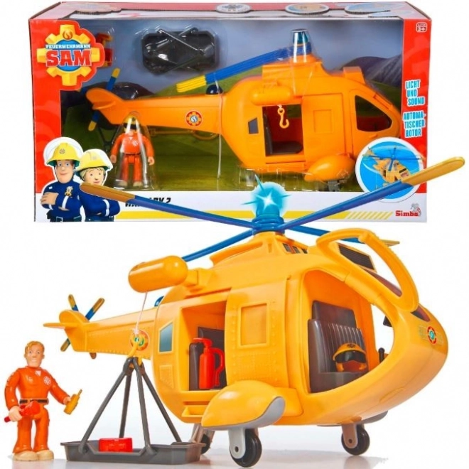 Fireman Sam Helicopter Wallaby II with Figure