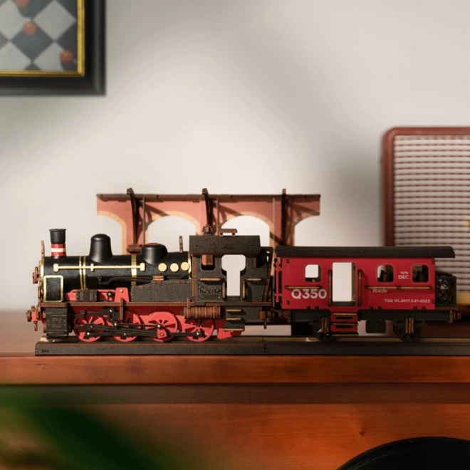 Robotic Vintage Steam Locomotive 3D Wooden Puzzle