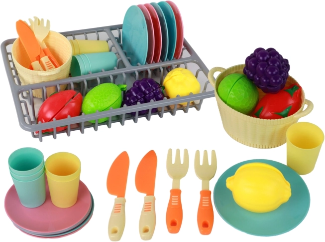 Realistische afdruiprek voor servies
