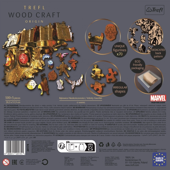 Trefl Wood Craft Origin Puzzle Marvel Infinity Gauntlet