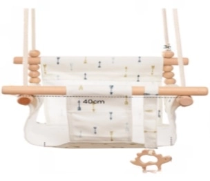 Wooden Baby Swing with Arrows