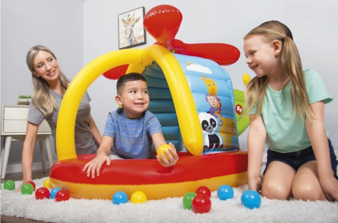 Inflatable Helicopter Playpen with Balls by Fisher-Price Bestway