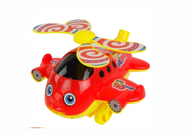 Cheerful Push-Along Toy Plane