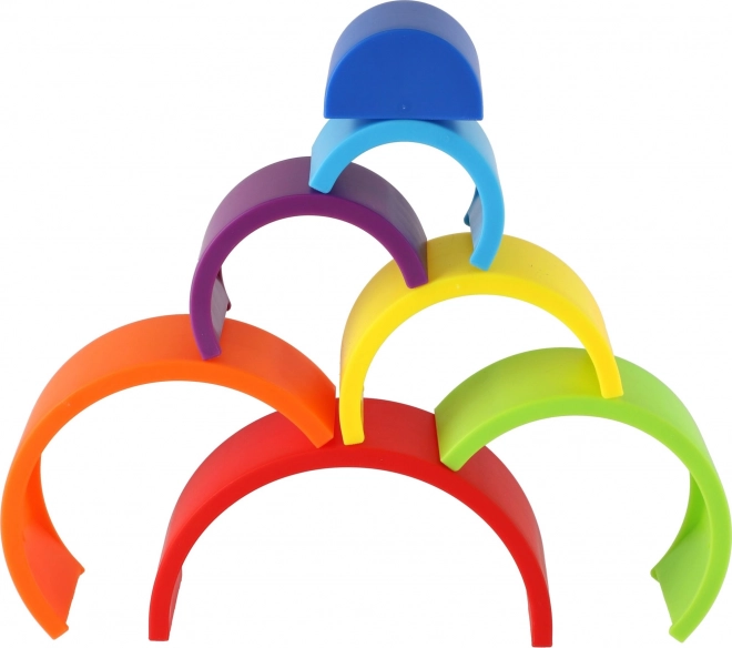 Colorful Plastic Rainbow Stacker for Kids