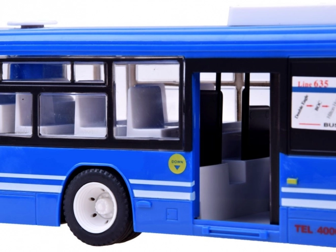 Remote Control Bus with Automatic Doors – red