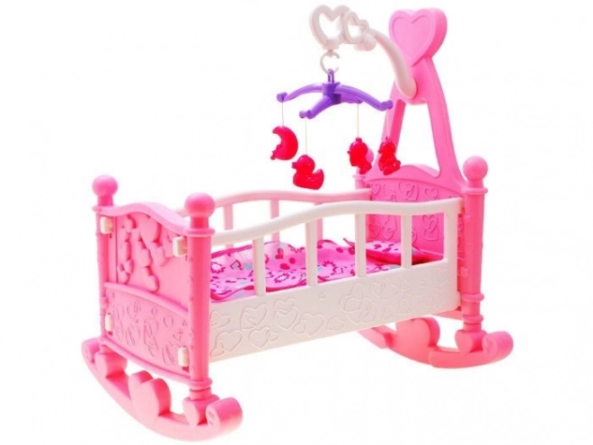 Cradle with Mobile Doll Bed