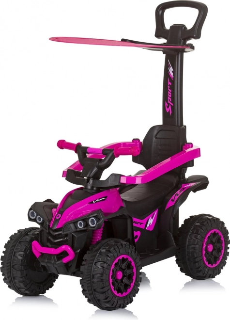 Chipolino Ride-On with Canopy and Push Bar ATV Pink