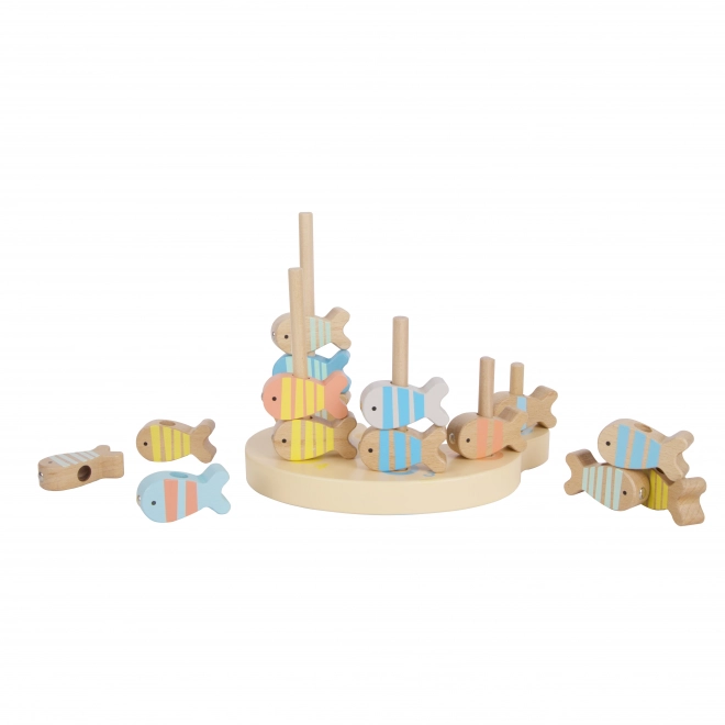 Gioco di Pesca in Legno 24 Pezzi