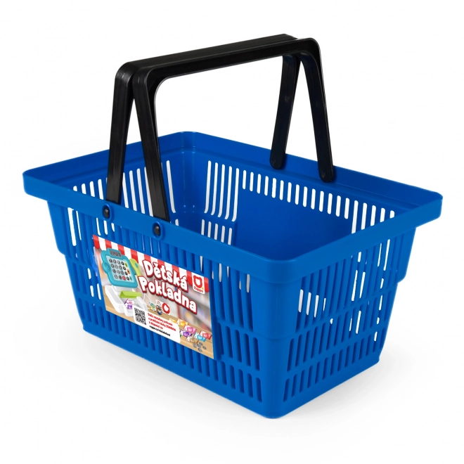 MINI MAGASIN - panier avec accessoires et apprentissage des achats - bleu