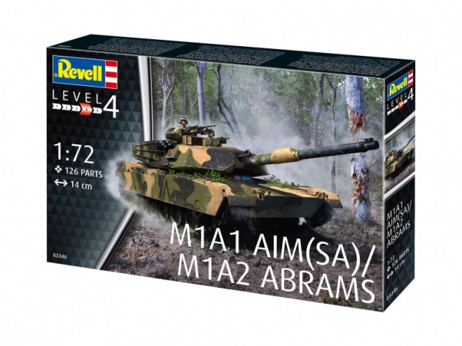 Plastic Model of M1A2 Abrams Tank 1/72 Scale