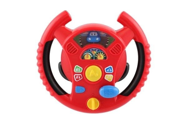 Interactive Steering Wheel with Lights and Sounds