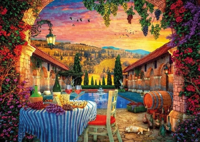 Sunset in Tuscany Puzzle 1000 Pieces