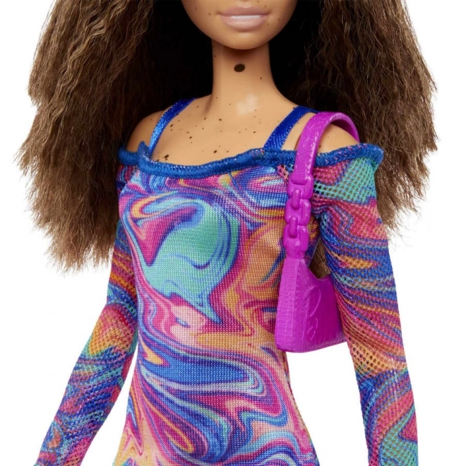 Barbie Model Rainbow Marble Dress