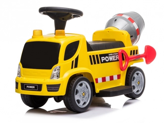 Ride-On Cement Mixer Toy with Sounds and Battery