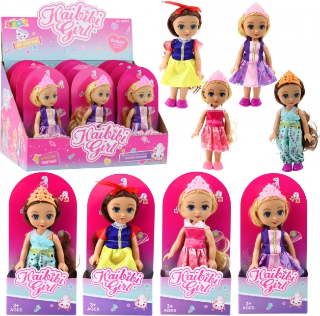Mini Doll Little Princess with Crown 17 cm