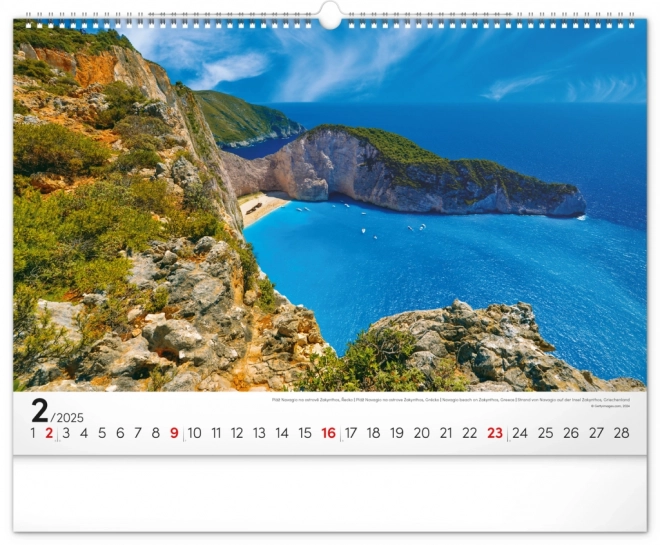 Notique Wall Calendar Sea 2025