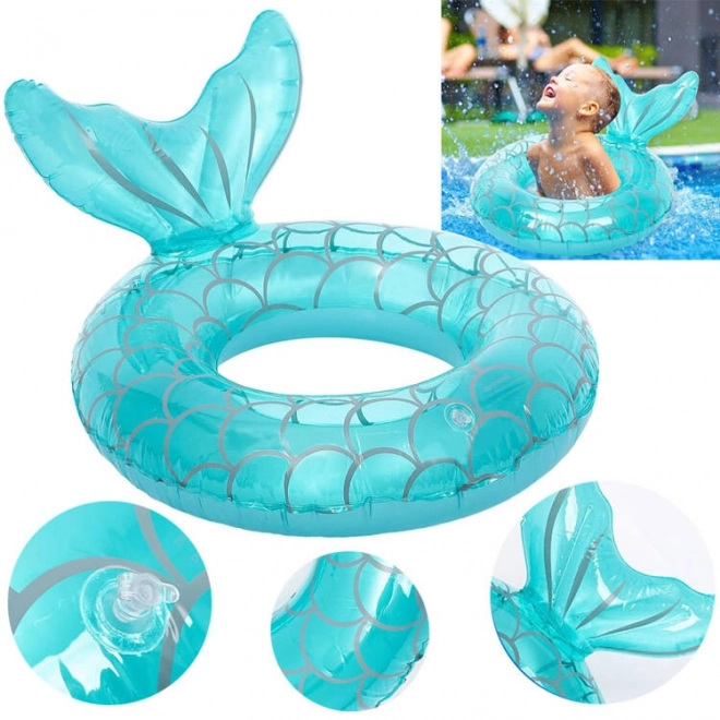 Inflatable Mermaid Swimming Ring for Children