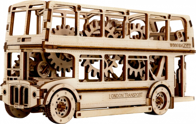 Wooden 3D Puzzle - London Bus