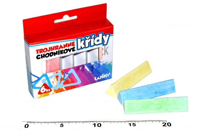 Triangular Sidewalk Chalk Set