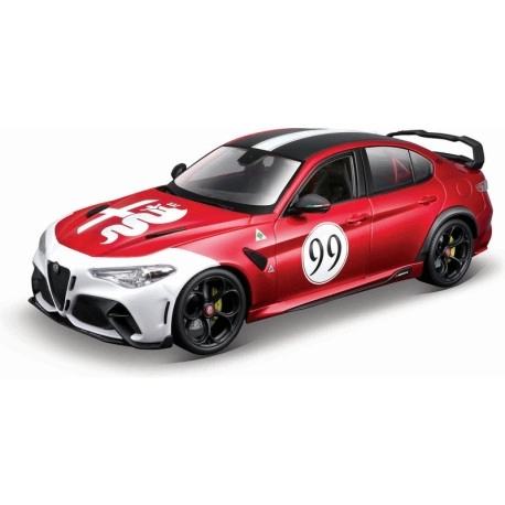 Bburago Alfa Romeo Giulia GTAm 1:18 Metallic Red Model Car