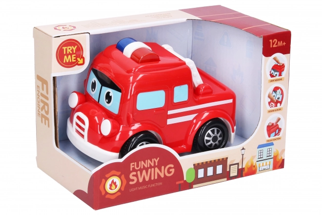 fire truck toy with effects