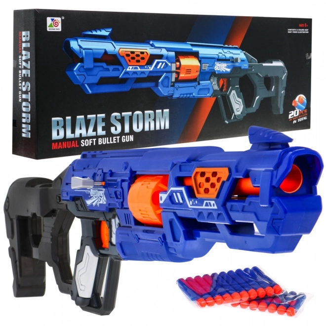 Blaze Storm Manual Toy Gun for Kids 8+