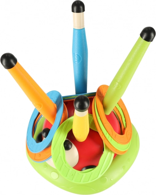 Kindersportspel 3-in-1: springtouw, ringwerpen, lieveheersbeestje schietspel