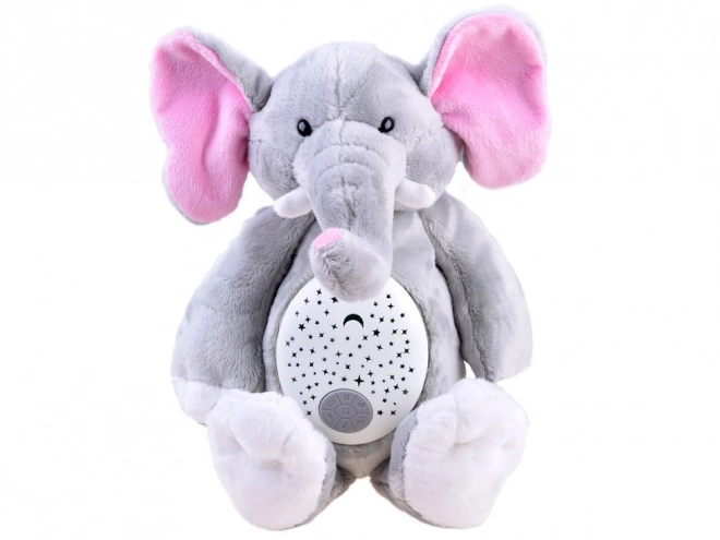 Plush Elephant with Lullaby Projector