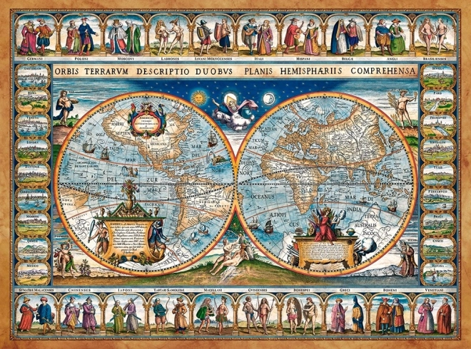 Castorland World Map Puzzle 1639, 2000 Pieces