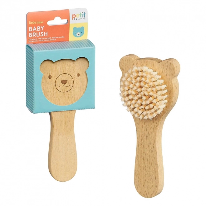 Children's Wooden Bear Hairbrush