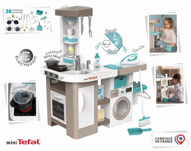 Smoby Tefal Kitchen with Laundry 2 in 1