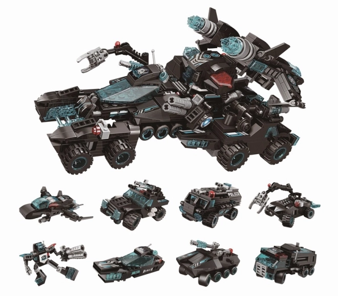 Qman Shadow Pulse Combat Vehicle Set 8-in-1