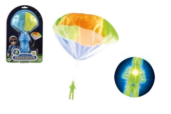 Parachute Action Figure with Glowing Parachute