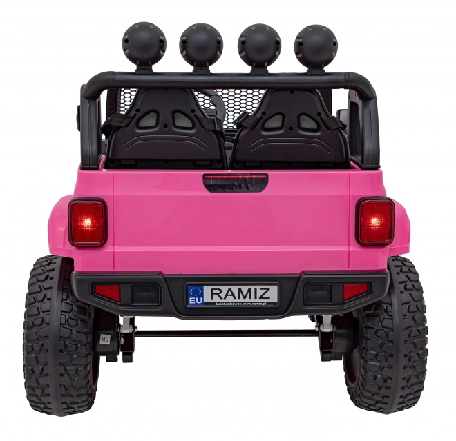 Detské terénne auto Off-Road červené – Ružová