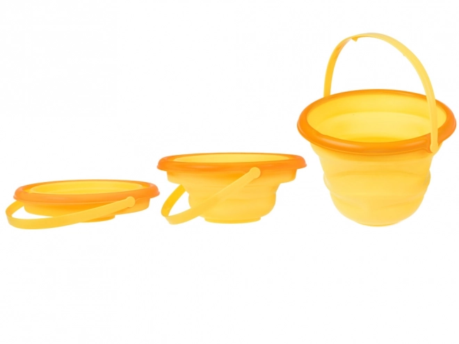 Collapsible Fruit-Theme Toy Bucket for Young Explorers